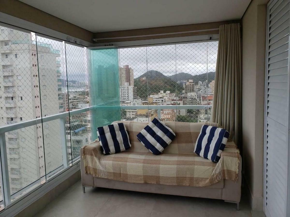 Apto Com Vista Para O Mar E Ampla Varanda Gourmet Apartamento Guarujá Exterior foto