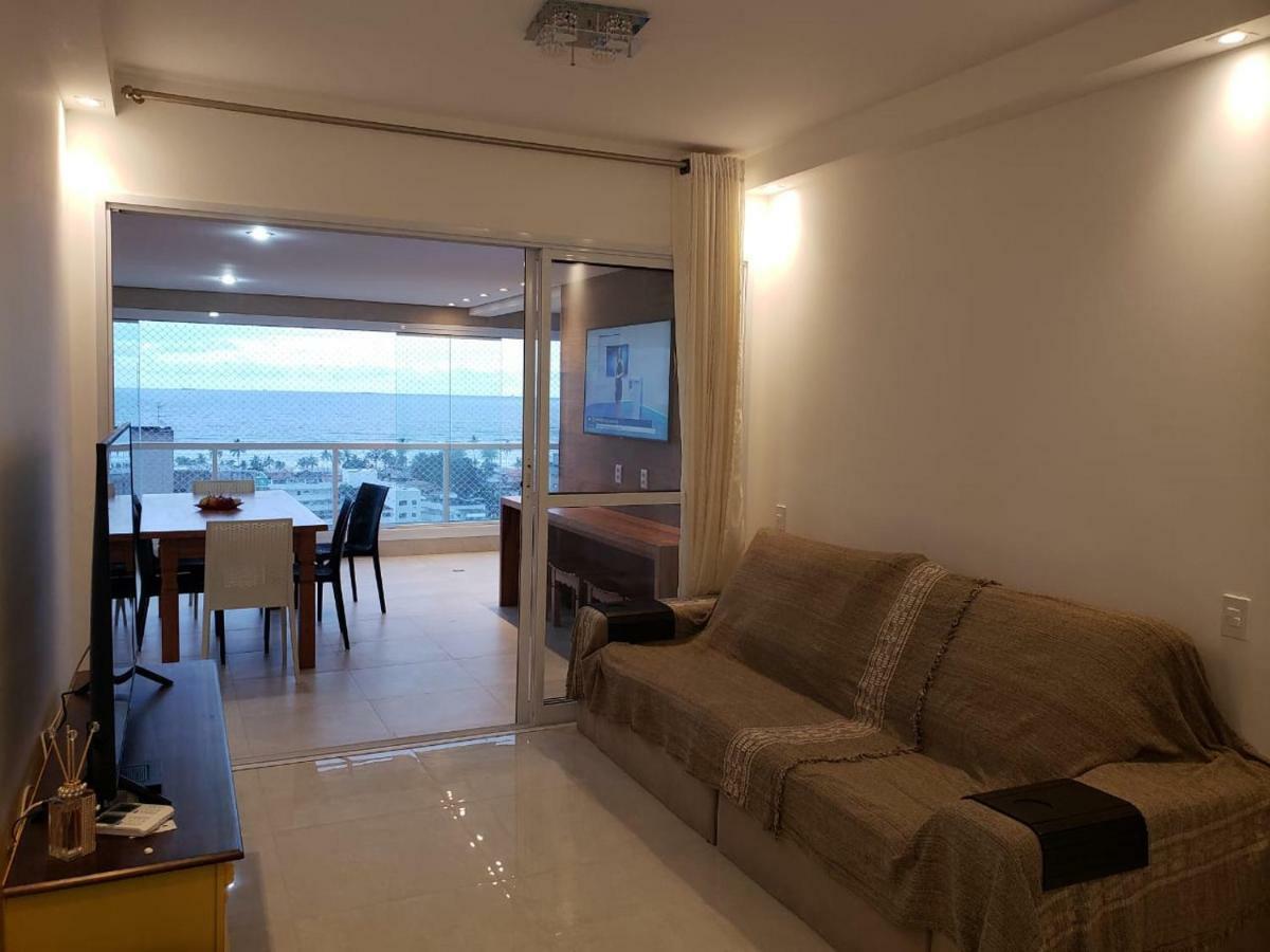 Apto Com Vista Para O Mar E Ampla Varanda Gourmet Apartamento Guarujá Exterior foto