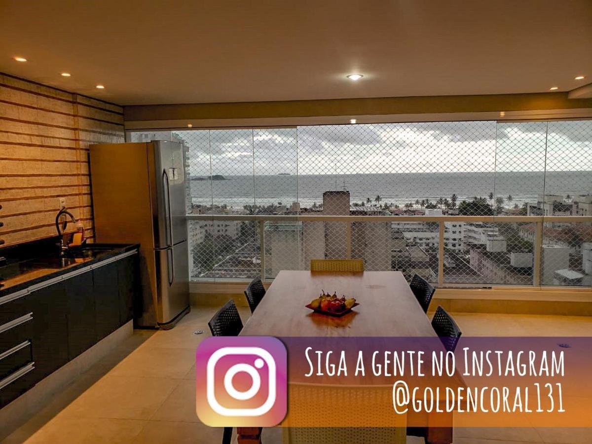 Apto Com Vista Para O Mar E Ampla Varanda Gourmet Apartamento Guarujá Exterior foto